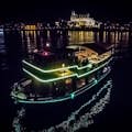 Boat party at night