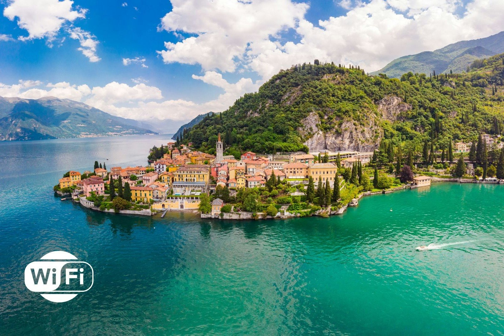 Como, Lugano y Bellagio: Crucero privado en barco desde Milán