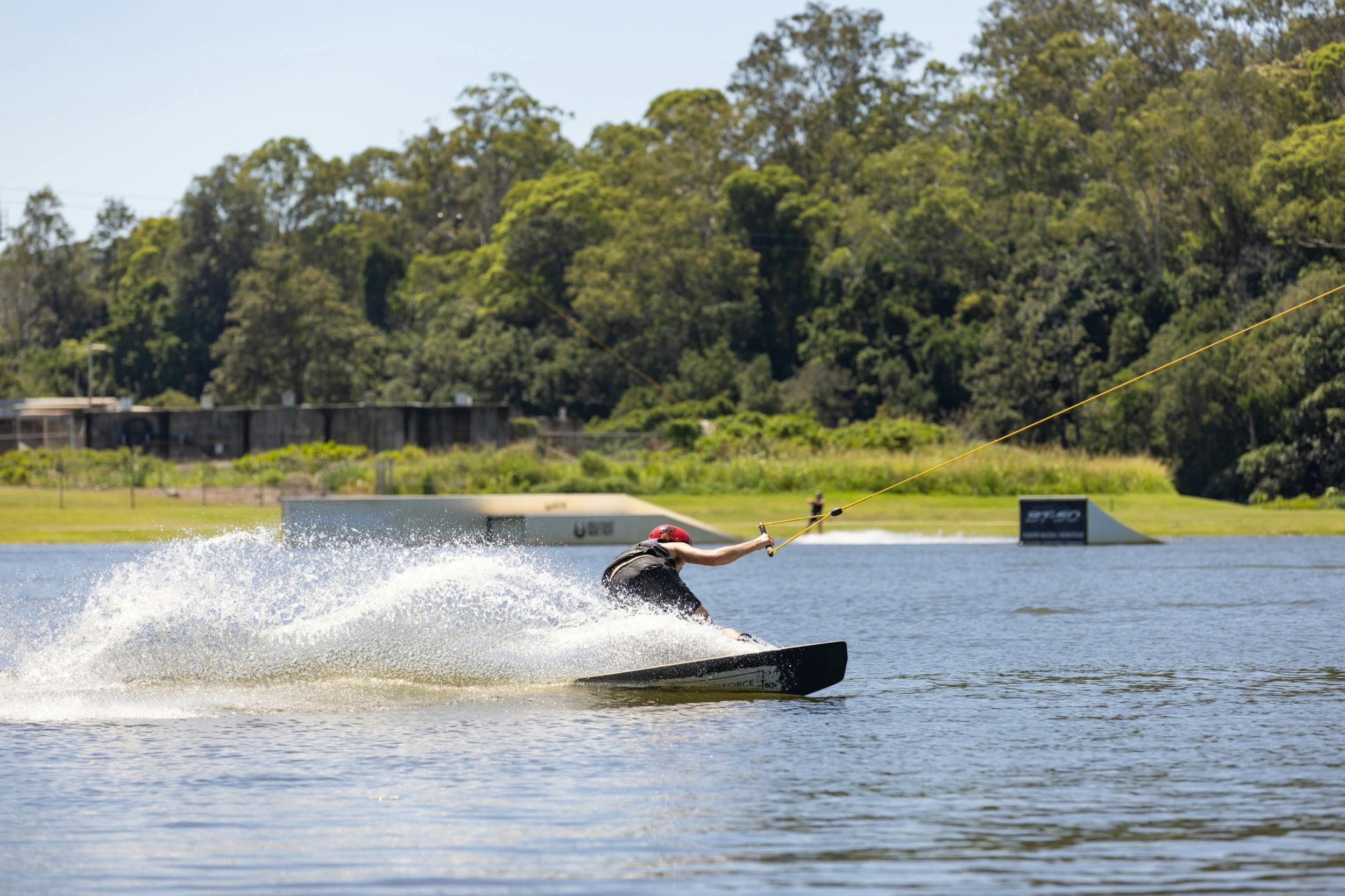 wakeboarding at the park