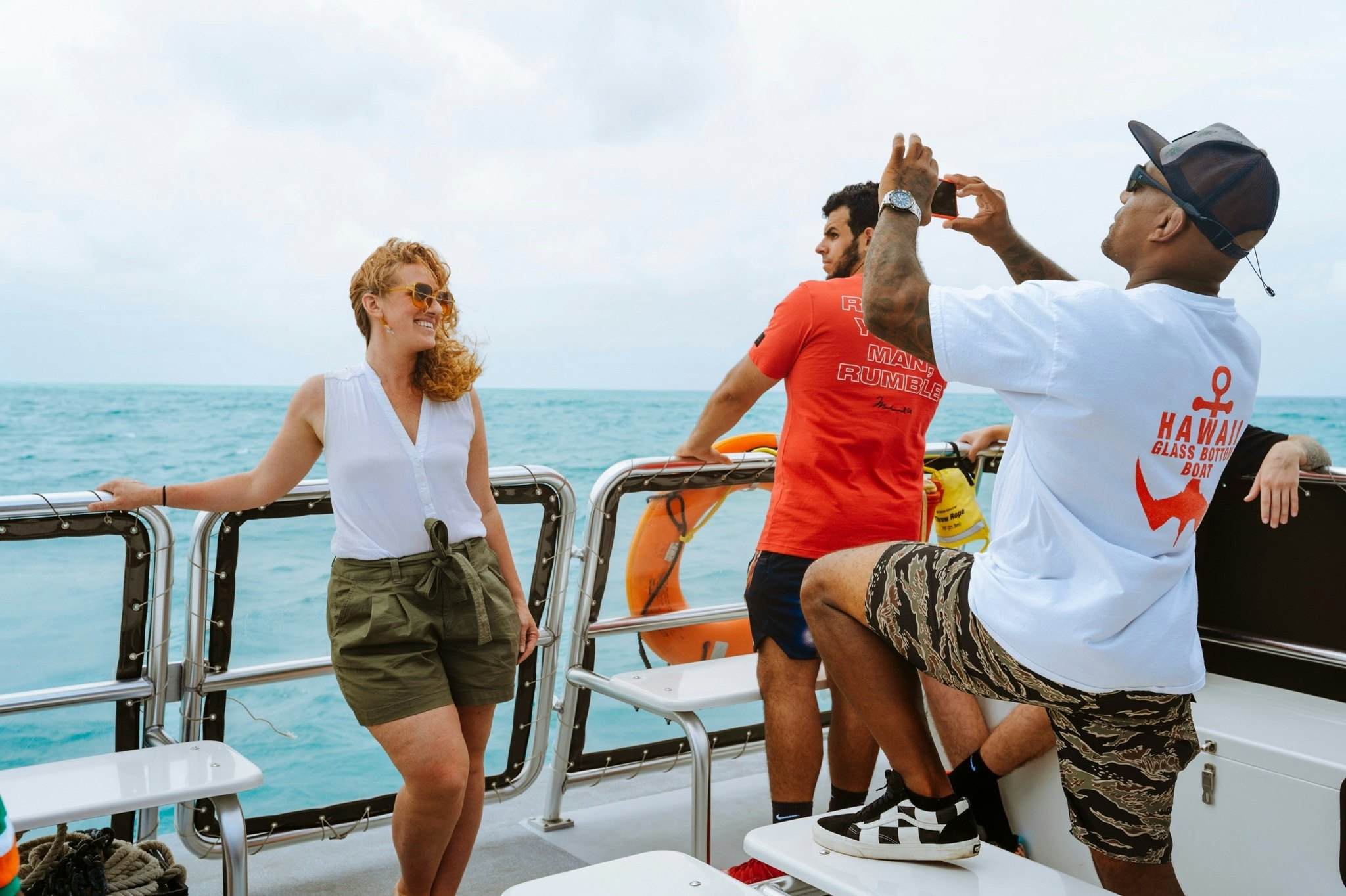 Waikiki: Passeio de barco com fundo de vidro durante o dia