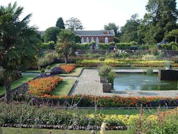 Haver og springvand på Kensington Palace