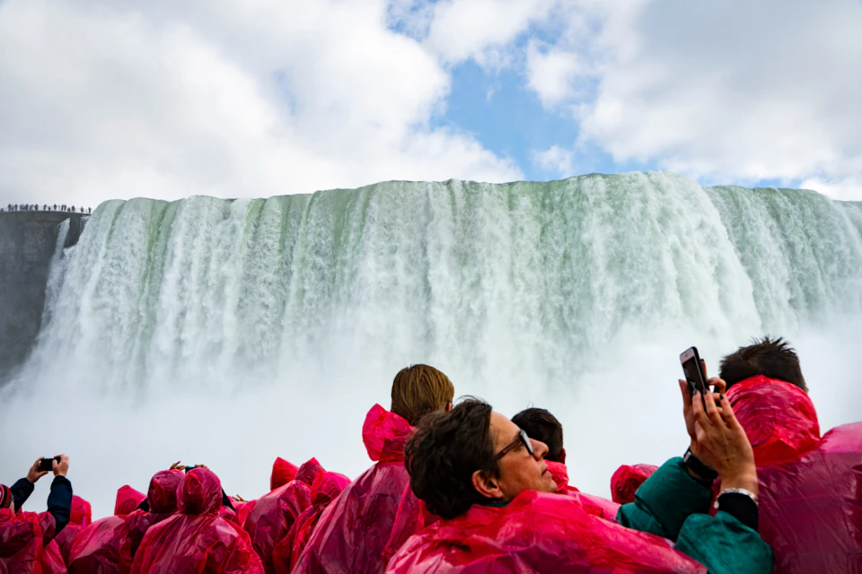 sailing by the American Falls