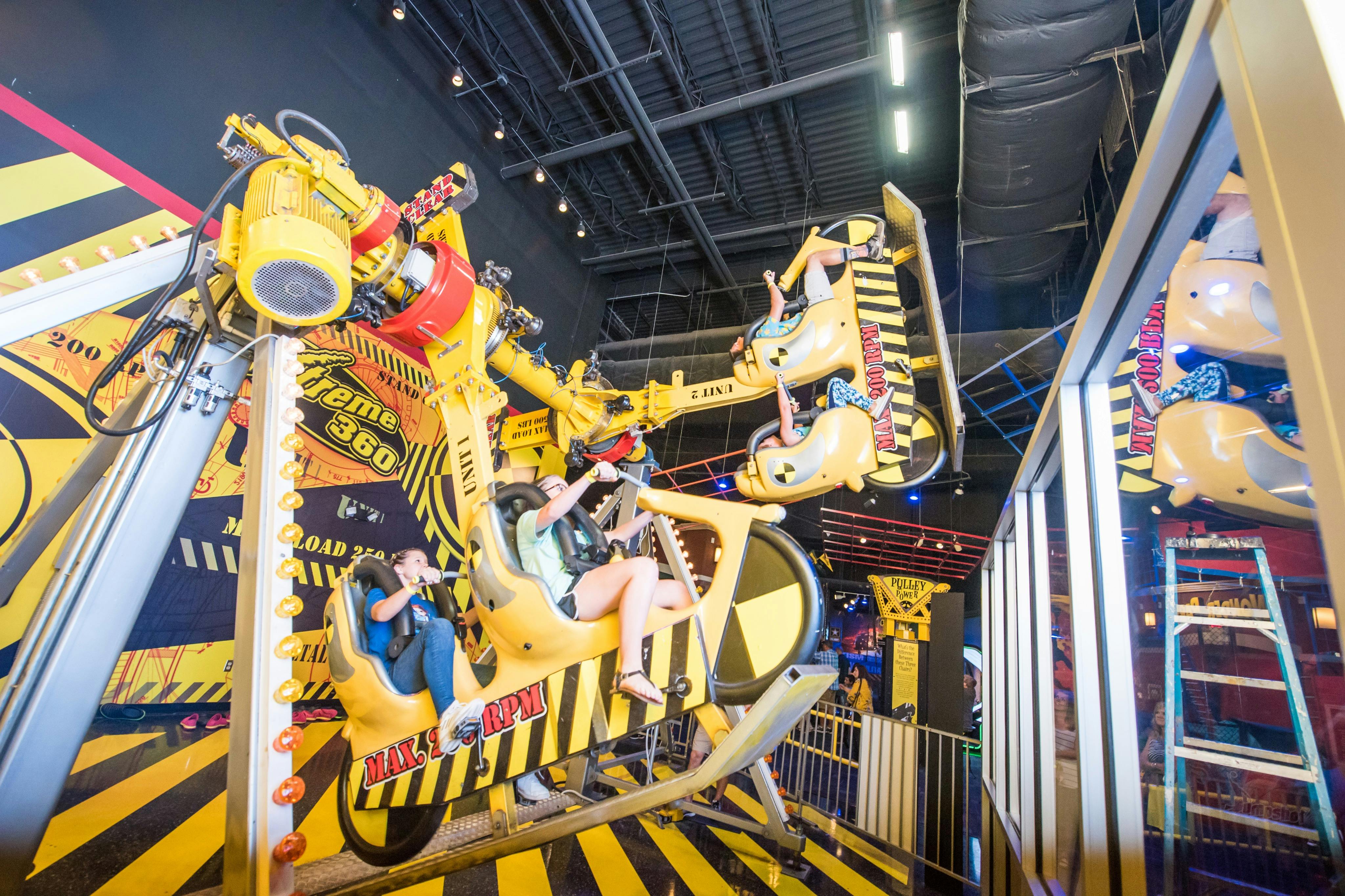 Get flipped upside-down on the Xtreme 360 Bikes.