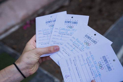 アテネでのオリンピックのワークアウト(即日発券)