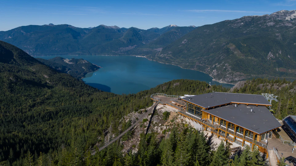 Aerial view from the Sea to Sky Gondola