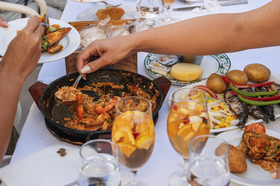 Compartiendo la comida