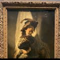 Swlf-portret als de vaandeldrager, door Rembrandt