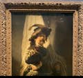 Wolny portret jako niosący sztandar, autorstwa Rembrandta