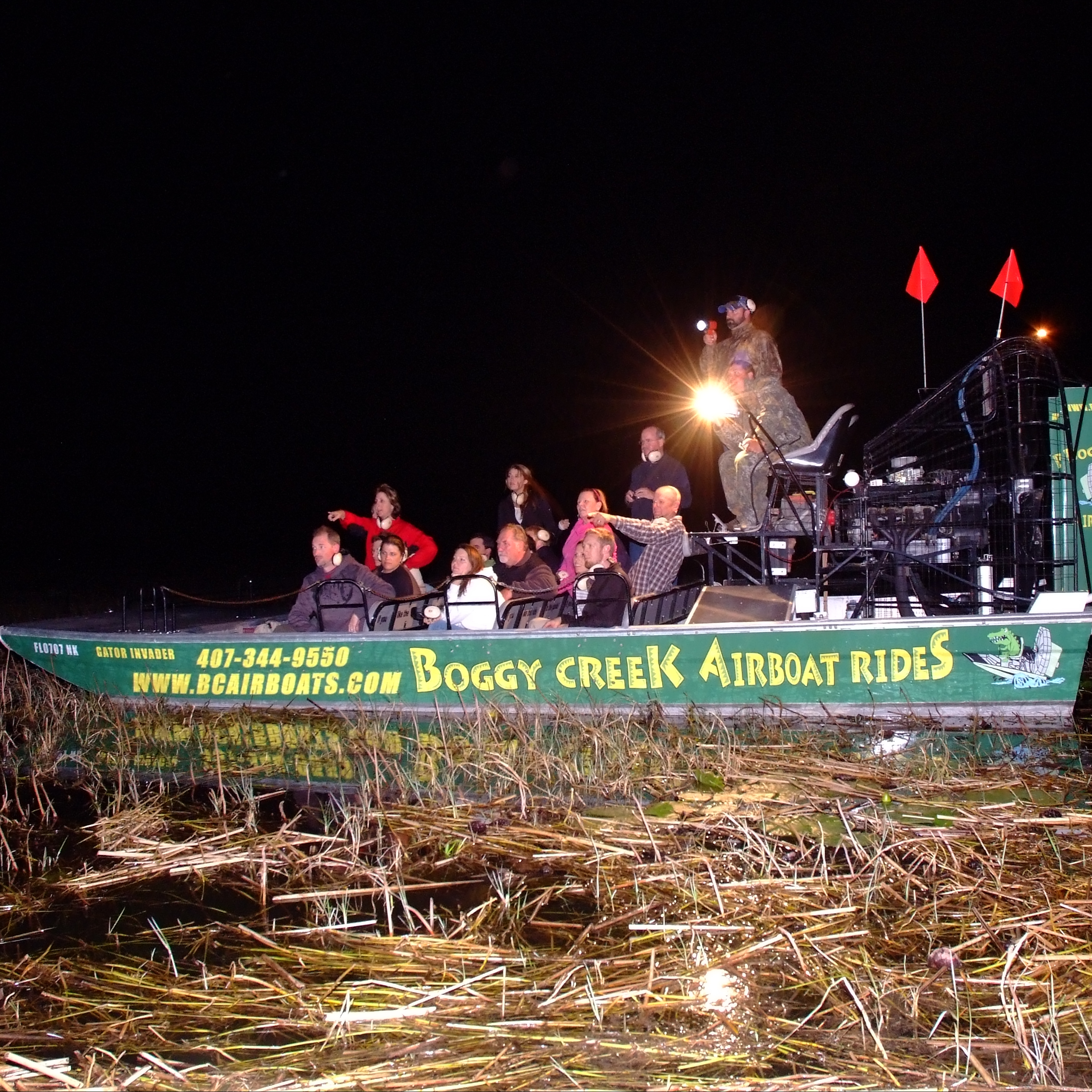 1-Hour Boggy Creek Night Airboat Tour
