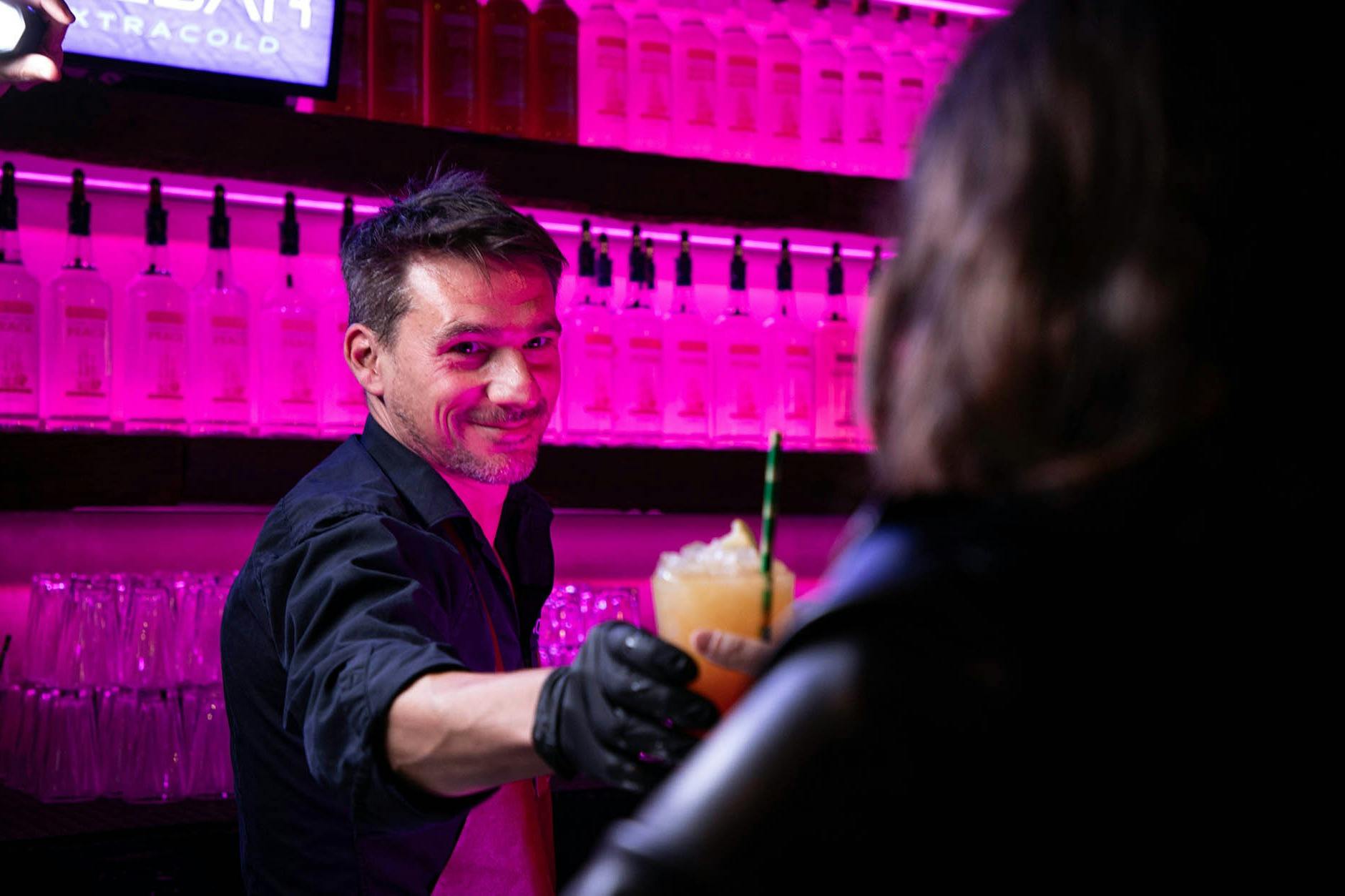 Here's a drink from a French man.