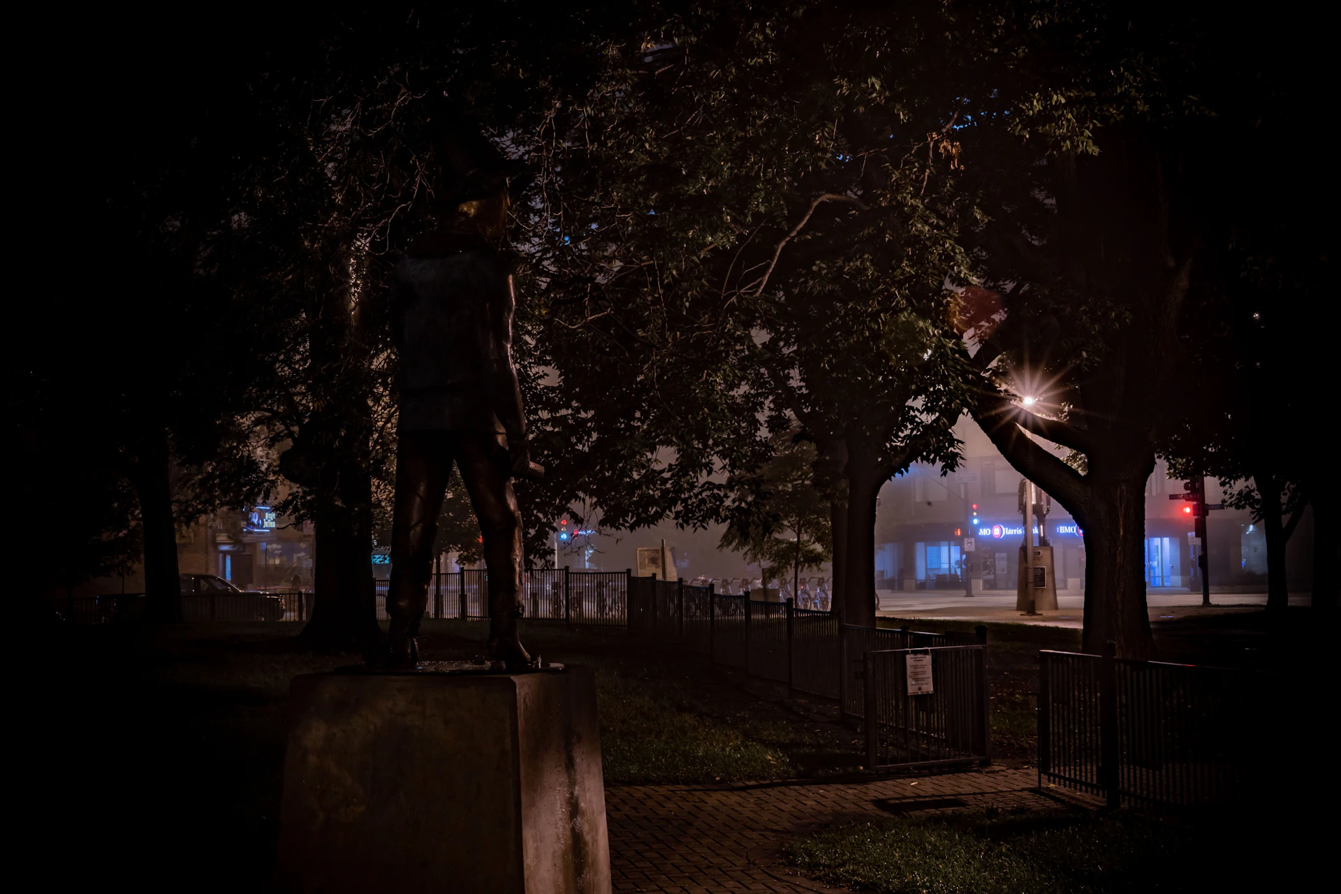 Photo of the Tin Man at the Oz Park.