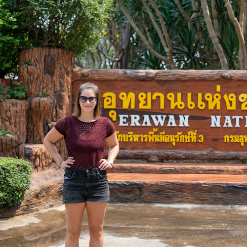 De Bangkok: Erawan National Park Tour - Cachoeira Erawan & Ponte sobre o Rio Kwai - Photo 8