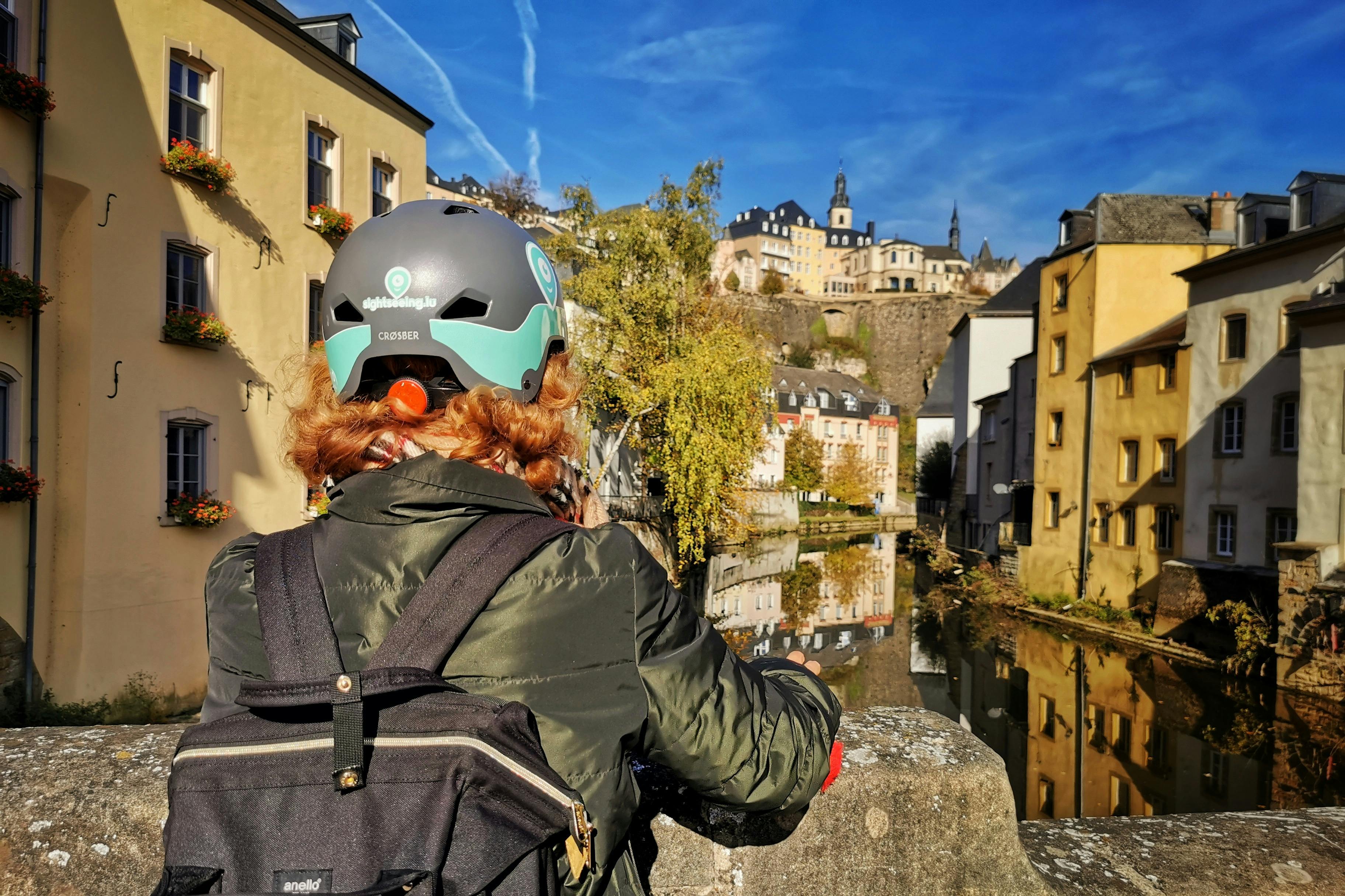 Wycieczki e-bike, miasto Luksemburg, widok na Alzette