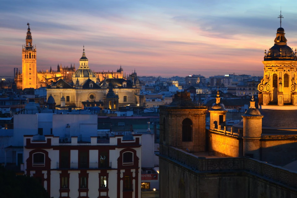 Sunset in Seville.