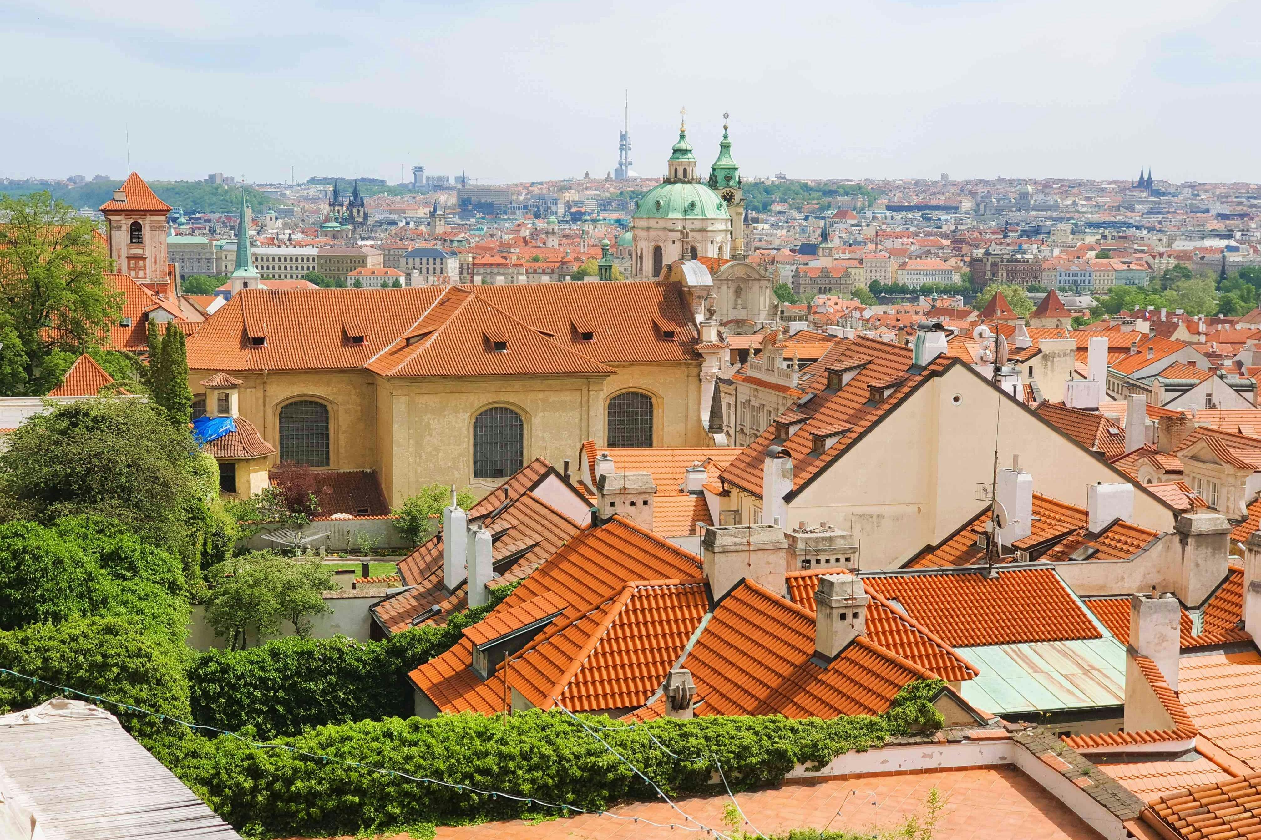 프라하 성에서 바라본 풍경