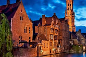 Vista do Rose Head Quay - um dos lugares mais icônicos de Bruges.