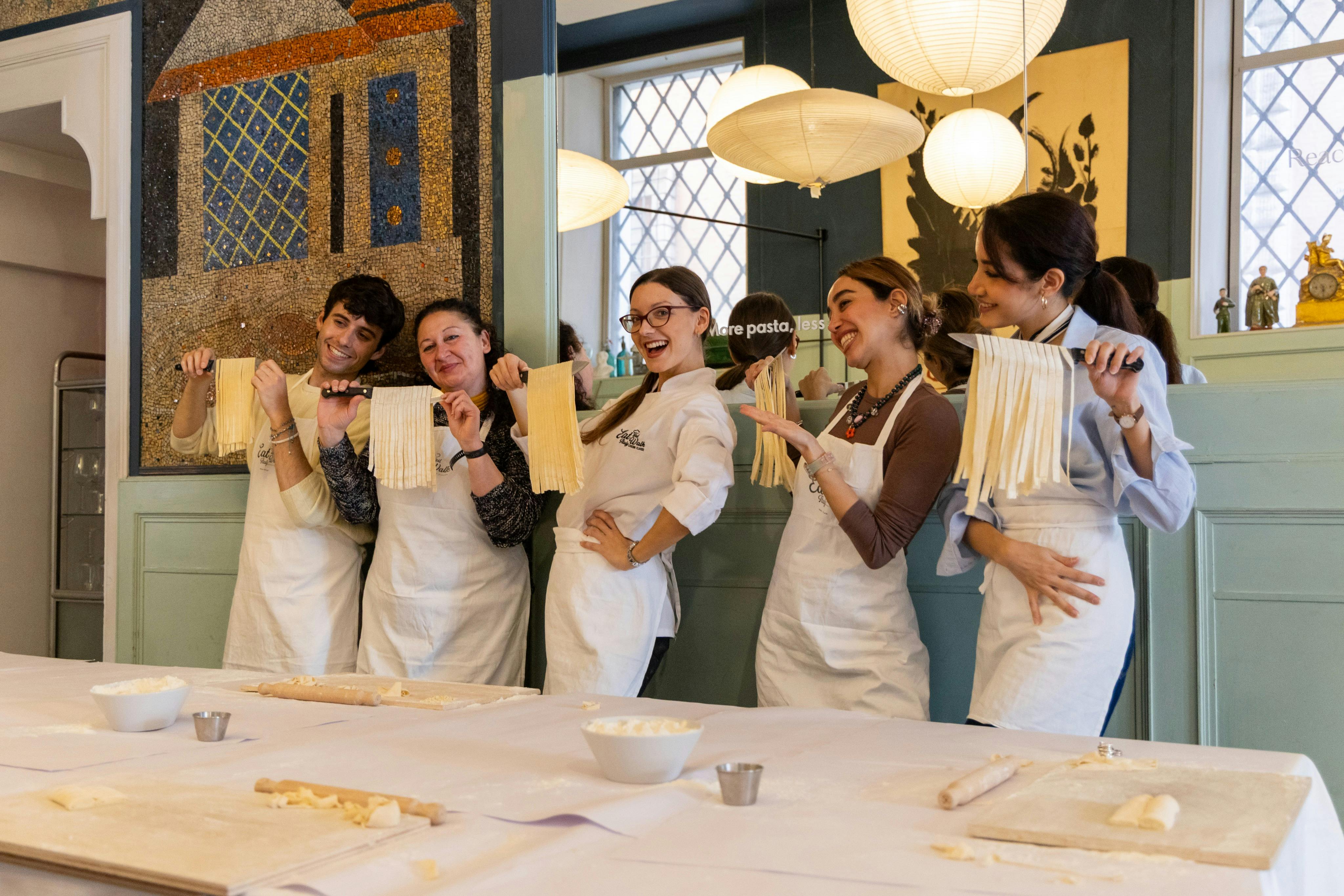 Φάτε και περπατήστε Ιταλία Μάθημα μαγειρικής Ραβιόλι Φετουτσίνι και Τιραμισού