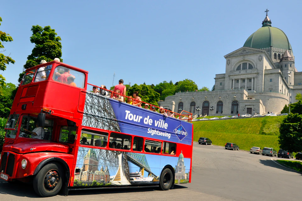 Double Decker bus at Saint Joseph's Oratory Stop #7