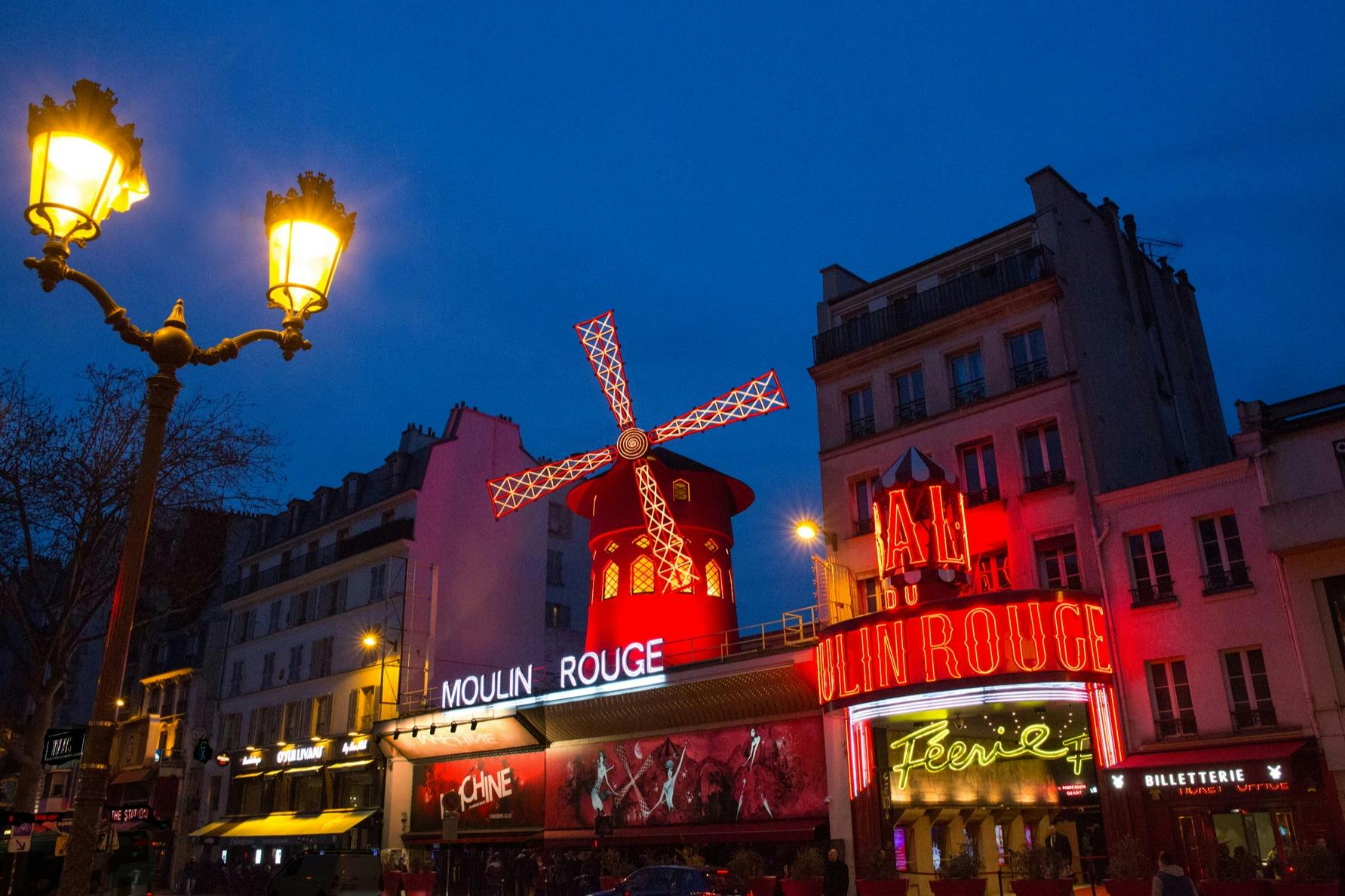 Paris: Eiffel Tower Dinner + River Cruise + Moulin Rouge Show with Transport