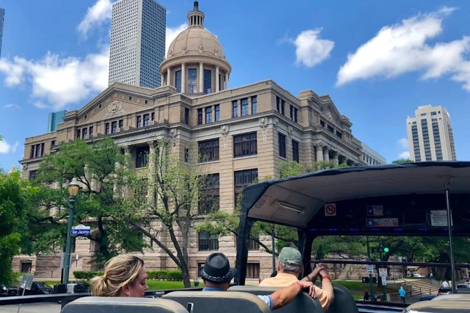 Houston: Guided City Tour by an Open-Top Double Decker Bus