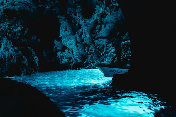 Grotte Bleue, Hvar & 5 Îles : Excursion en Bateau Rapide