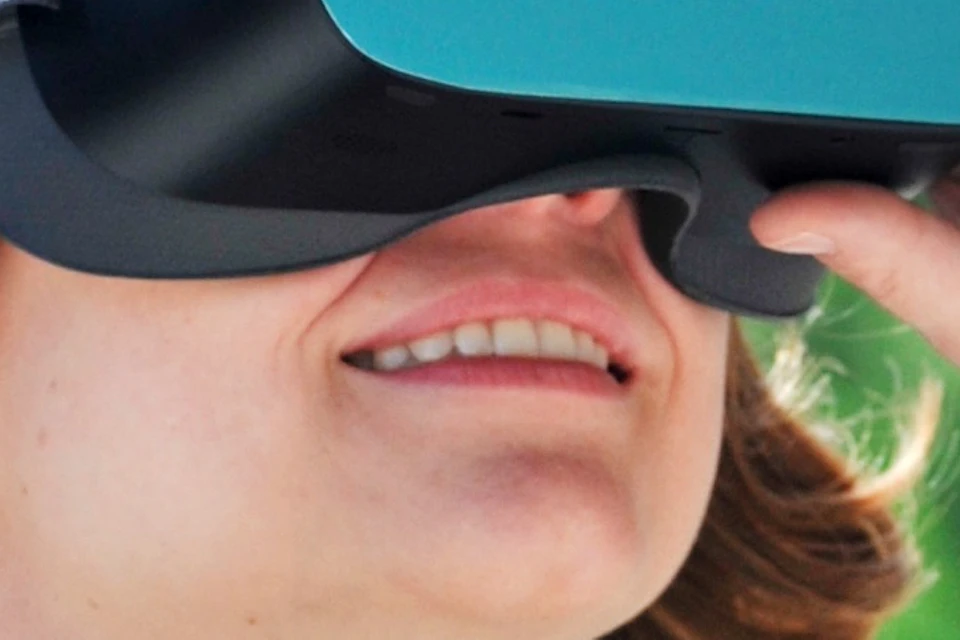 Guest during the VR tour