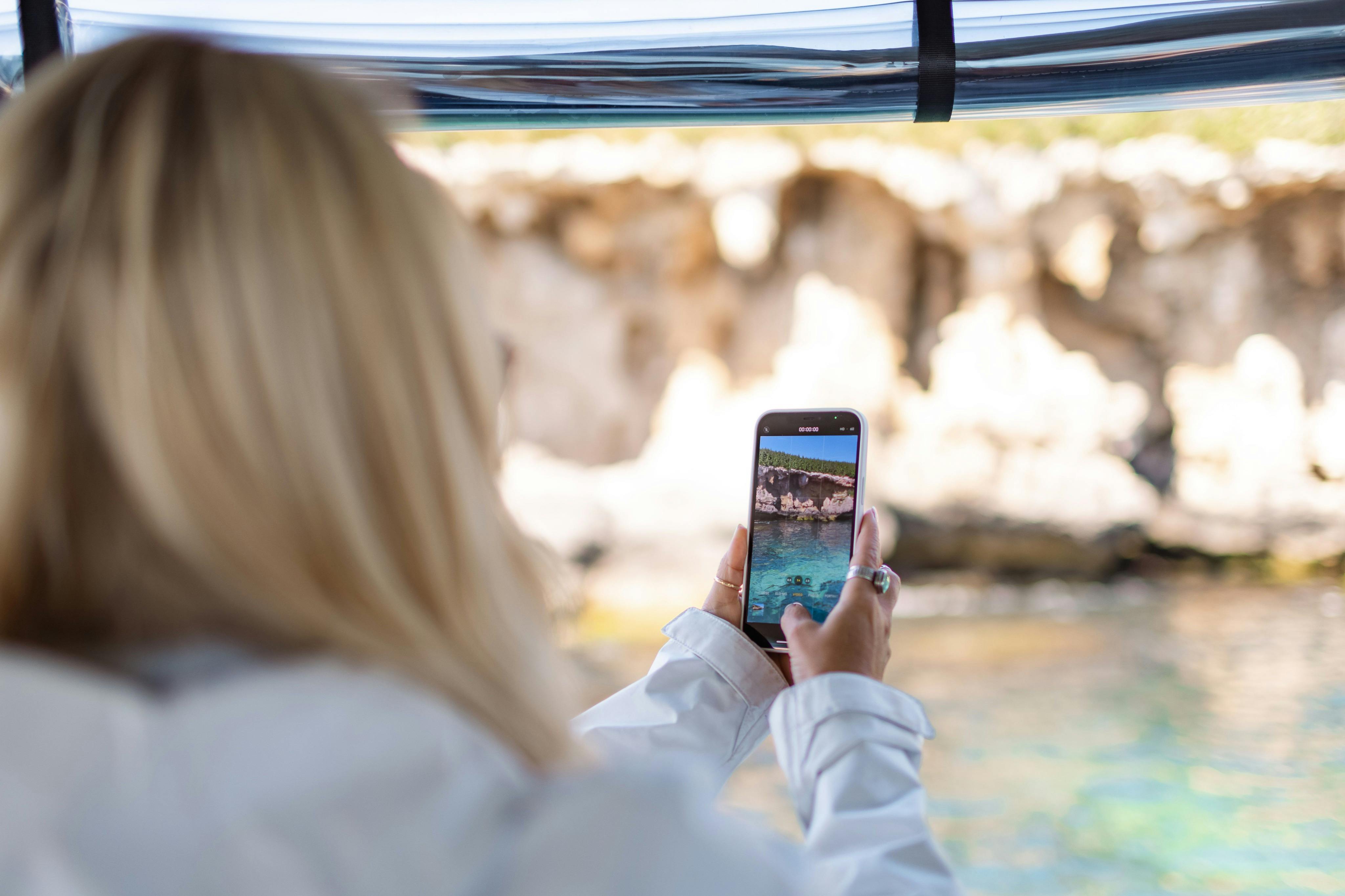 Looking at the scenic limestone rock walls