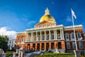The Massachusetts State House (1798), also known as the "Hub of the Solar System", is located at the top of Beacon Hill.