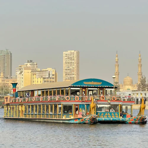 Cairo: Nile River Memphis Dinner Cruise + Show + Private Transfers