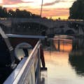 zonsondergang vanaf de boot