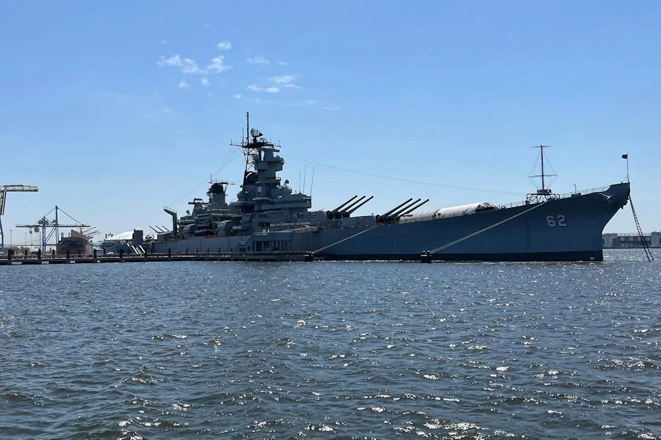 Water photo of Battleship NJ