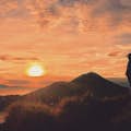 Sonnenaufgang am Berg Batur
