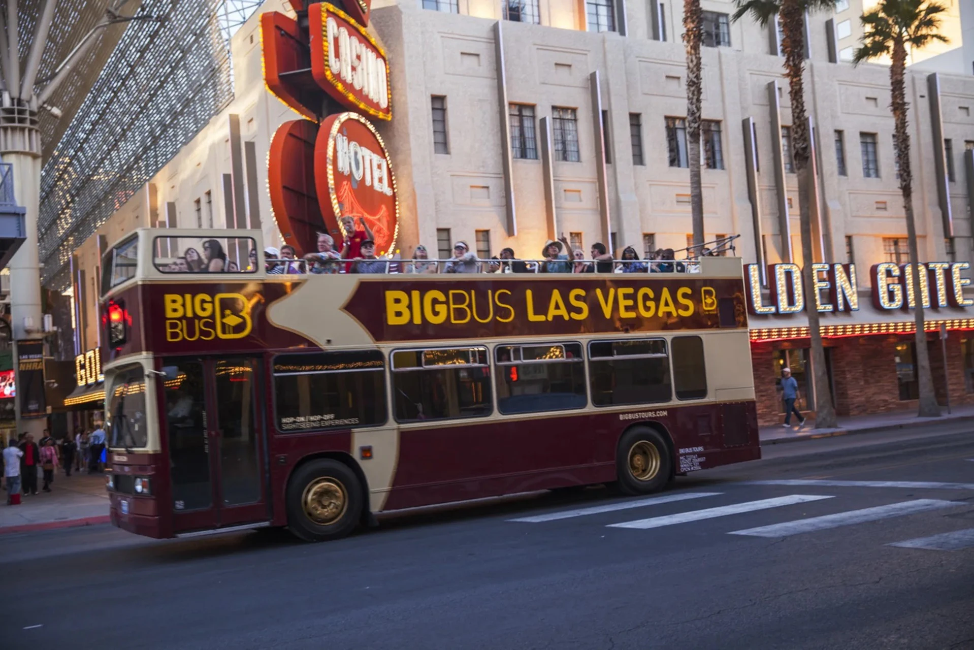 Las Vegas: Night Open Top Bus Tour + Neon Museum Evening Entry