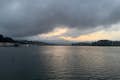 Sunset in Sausalito on a cloudy evening