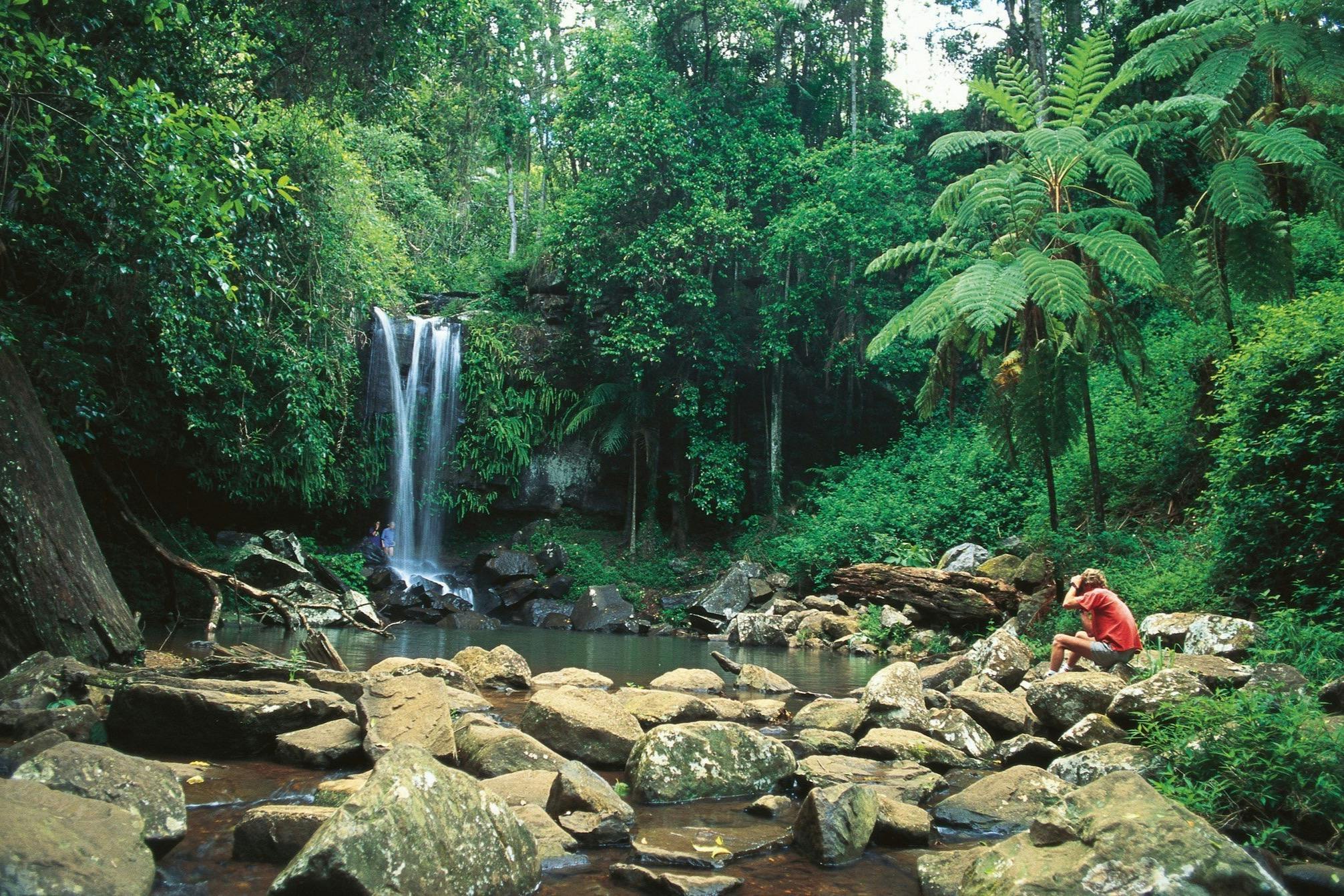 Vodopád po 15 minutách chůze