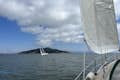 Sailing past Angel Island