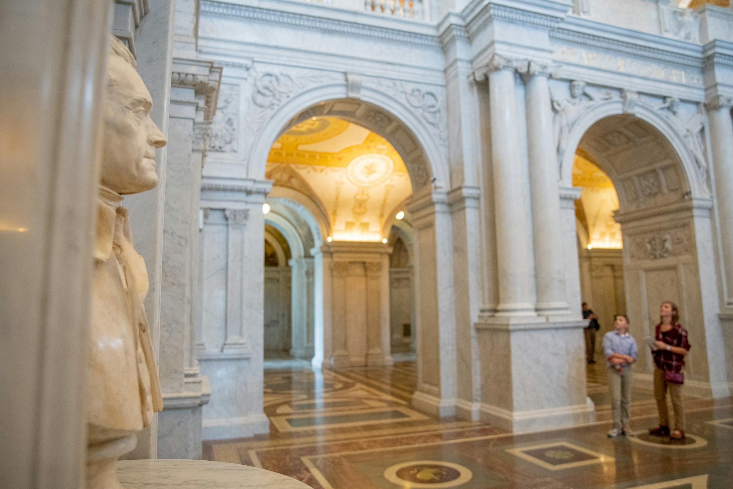 アメリカ議会図書館の大ホール内
