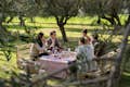 Picknick unter den Olivenbäumen