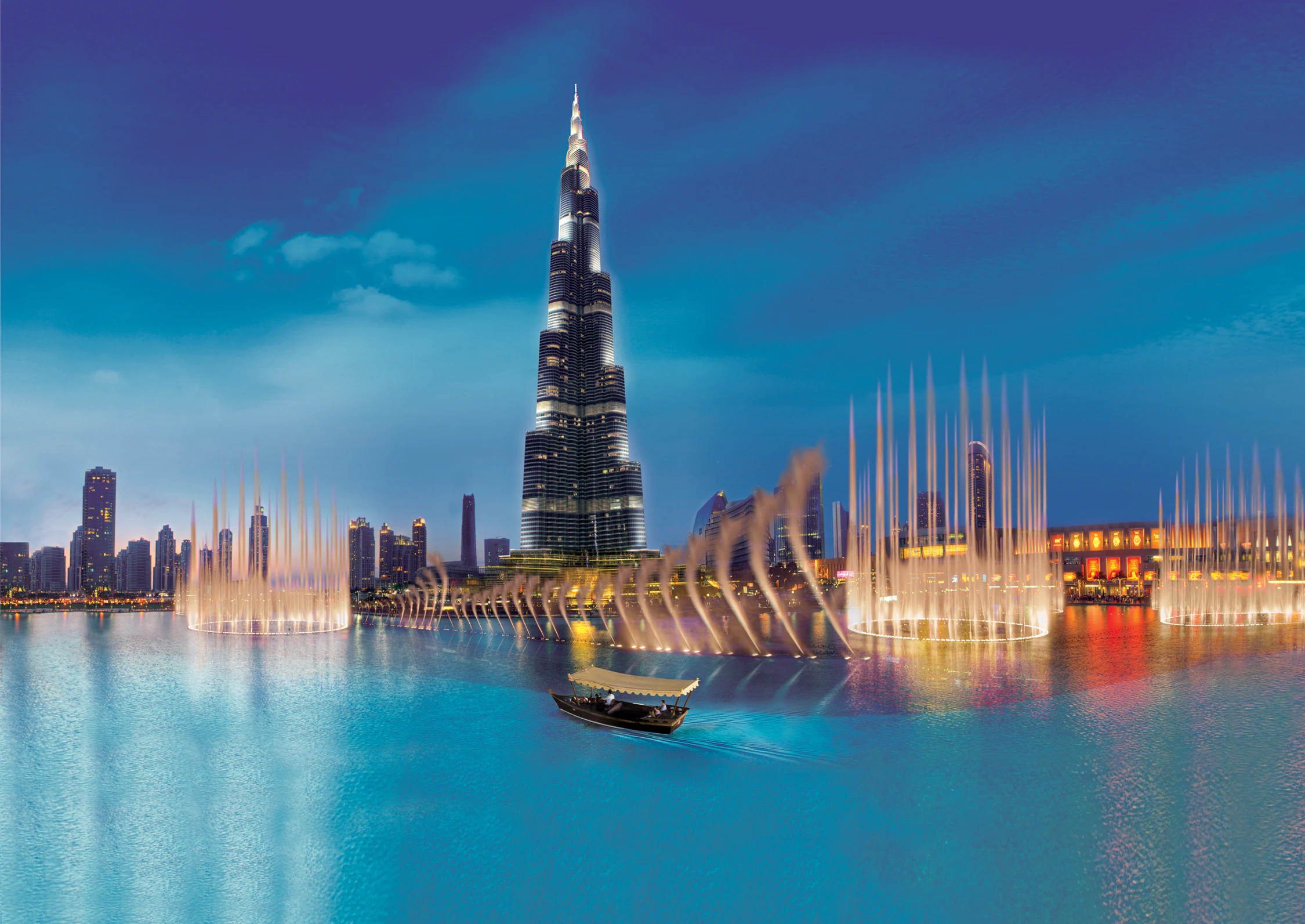 The Dubai Fountain Show & Lake Ride Ticket