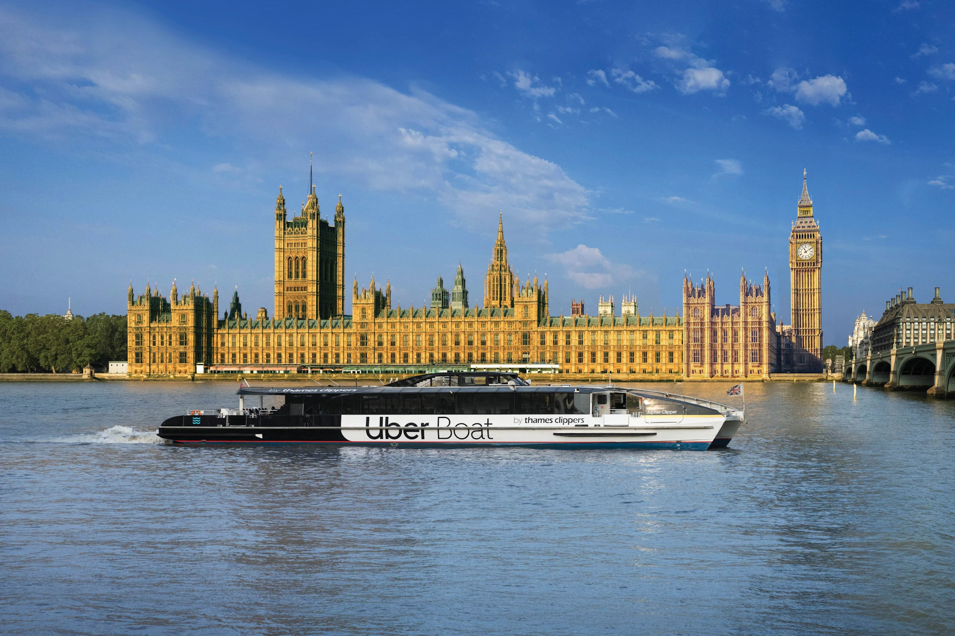 Uber Boat by Thames Clippers - Houses of Parliament