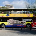 Yellow double decker bus