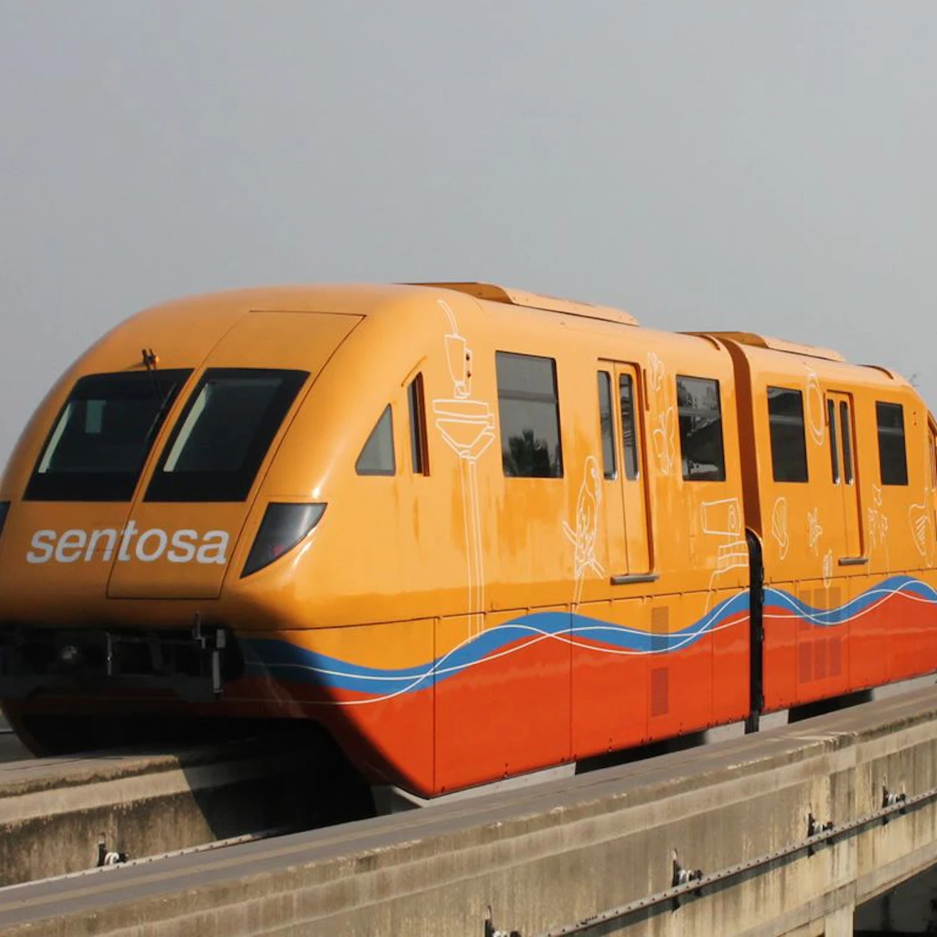 Sentosa Express Monorail Transfer Track Traveltasia The Sentosa