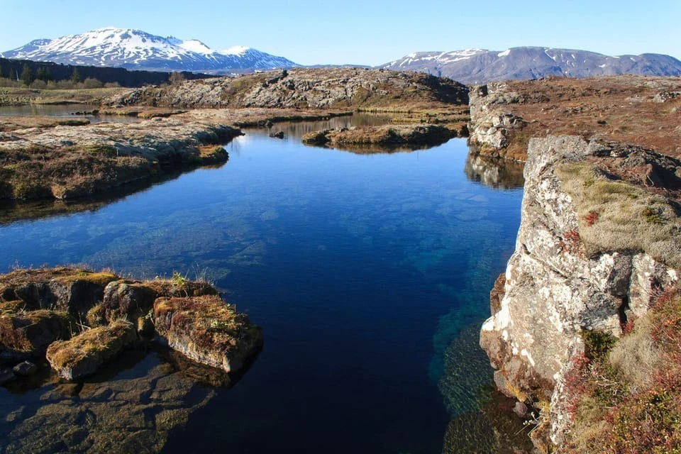 Silfra seen from surface