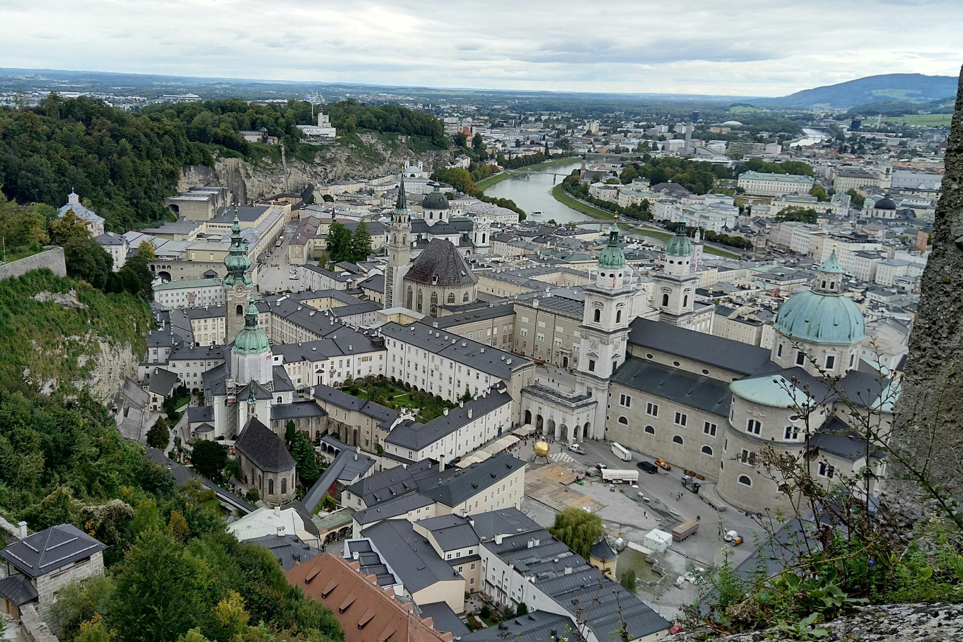 Salzburg and the river Salzach