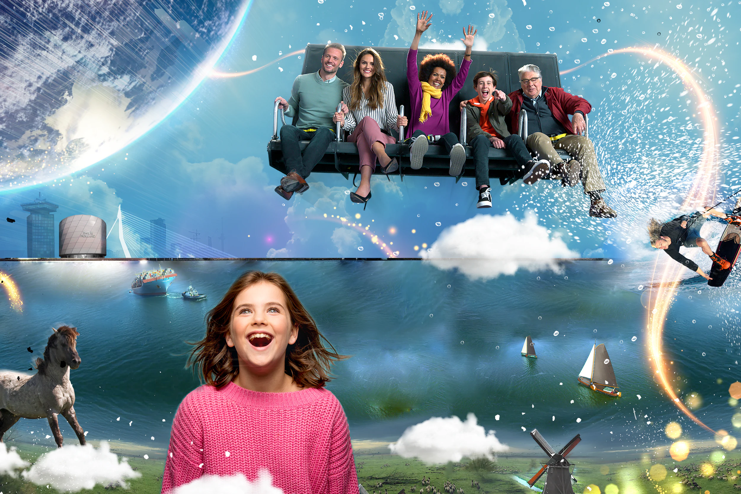 5D Flight Experience Ticket from €28 · THIS IS HOLLAND