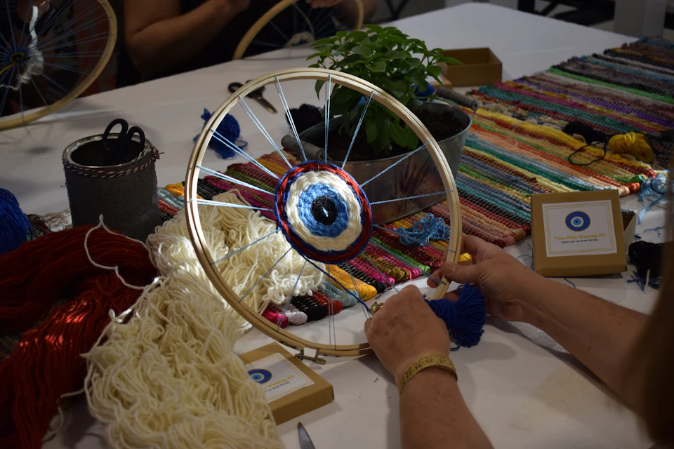 The final step in the creation of the Evil eye