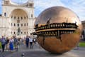 Marvel at Sphere within a Sphere, located in the Vatican Courtyard