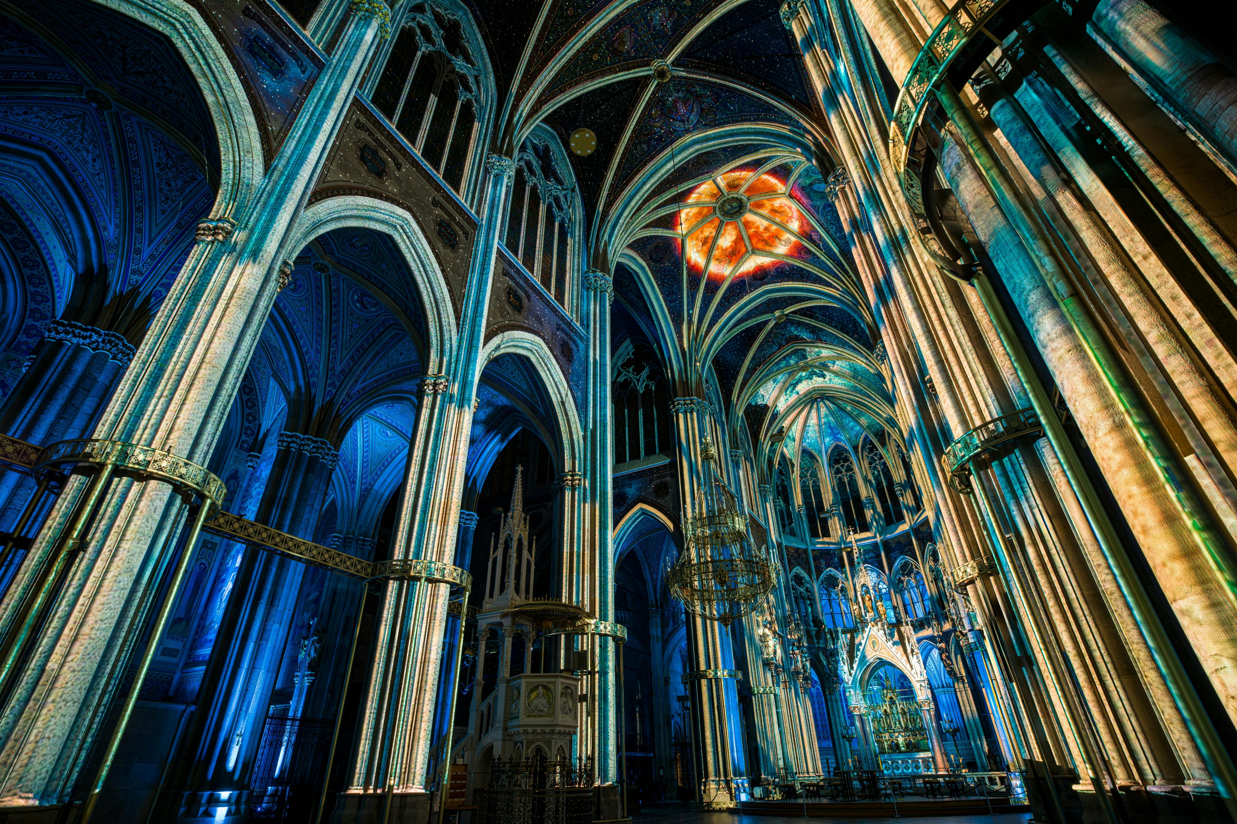 beleuchtete Votivkirche