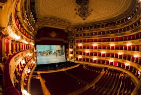 Interior de la Ópera de la Scala