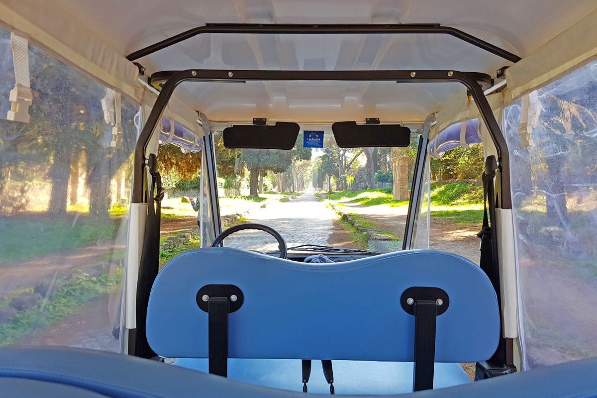 アッピア街道でゴルフカート体験